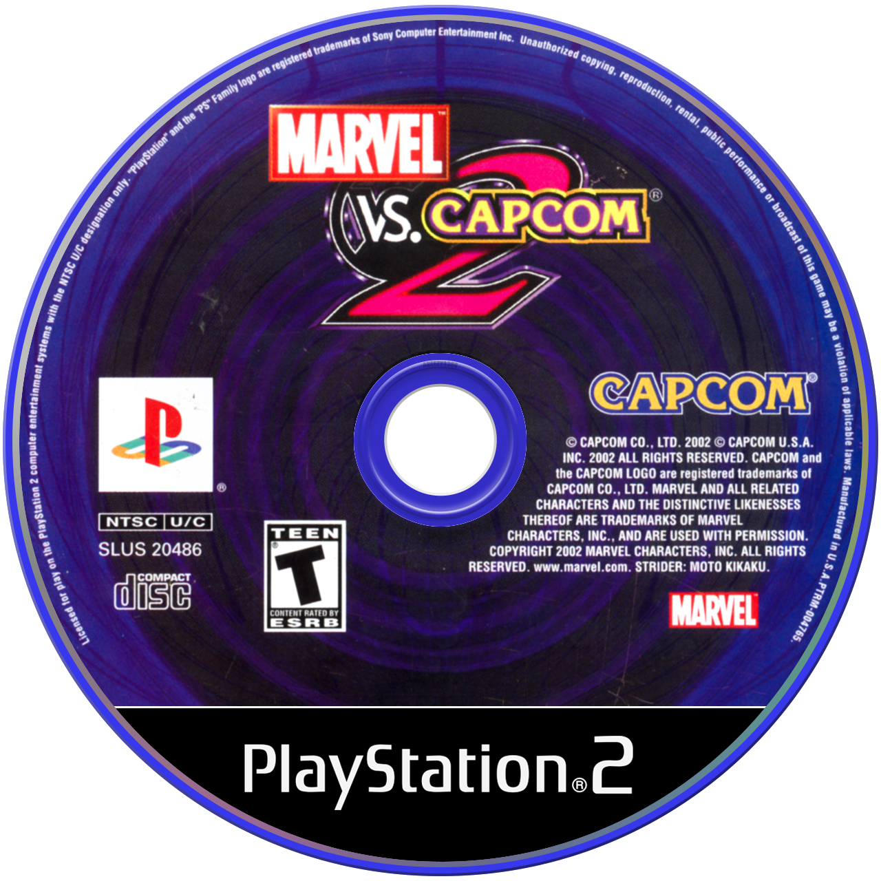 Marvel vs Capcom 2 media 6 for Playstation 2